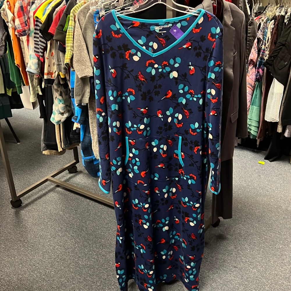 💜Comfort Code Cuddl Duds Blue Nightgown L